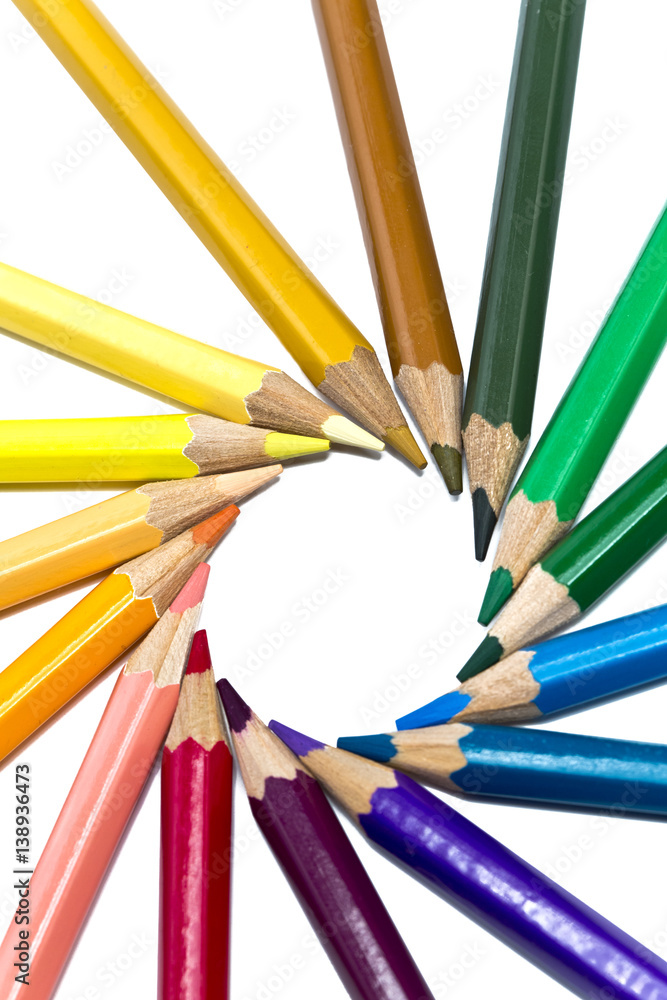 Naklejka premium Color pencils