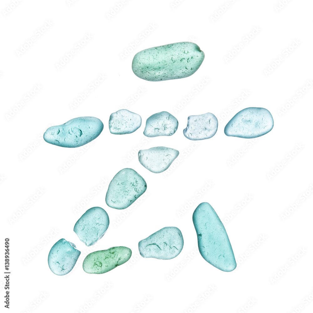 Naklejka premium sea glass pieces