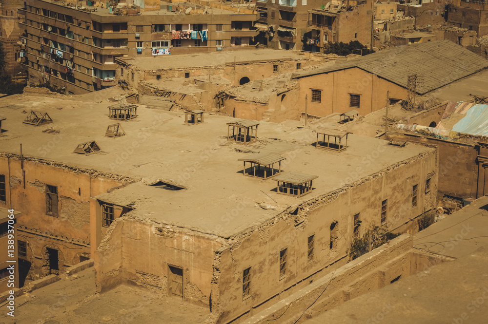 high old buildings at cairo, egypt high old buildings at cairo, egypt