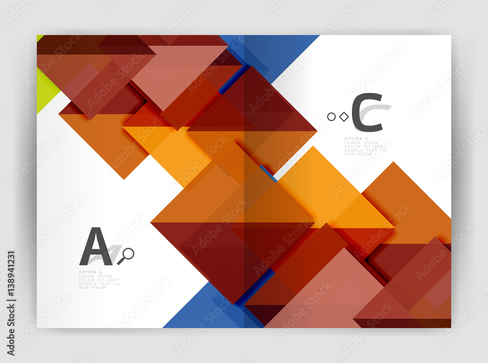 Modern business brochure or leaflet A4 cover template Modern business brochure or leaflet A4 cover template