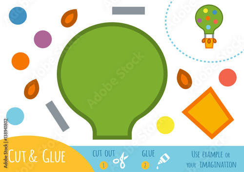 Education paper game for children, Balloon