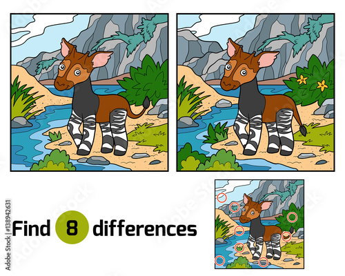 Find differences, Okapi