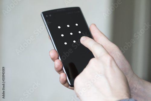 Wallpaper Mural Businessman unlocked phone unlock pattern smartphone Torontodigital.ca