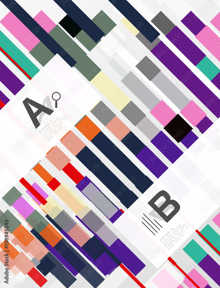 Geometrical abstract background with infographics Geometrical abstract background with infographics