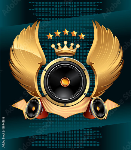 Audio speaker emblem