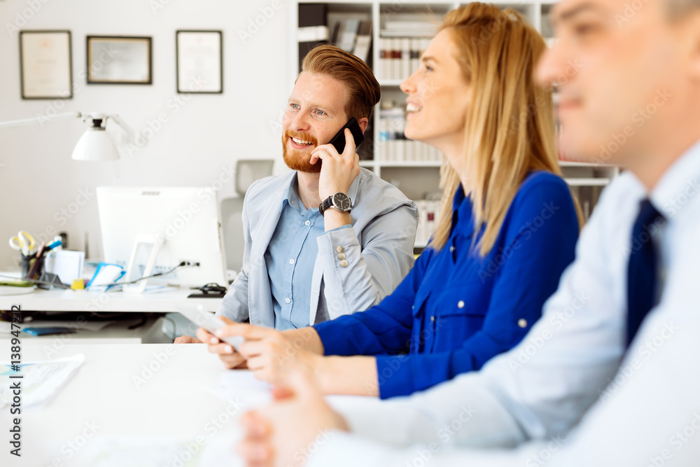 Fototapeta premium Busy office life