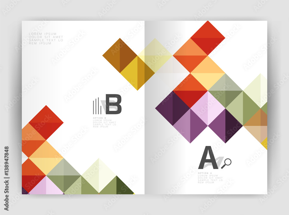Square annual report brochure a4 print template Square annual report brochure a4 print template