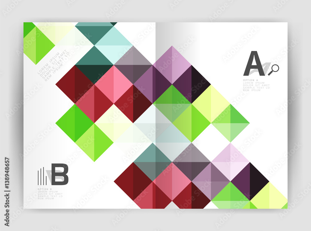 Vector square template background Vector square template background