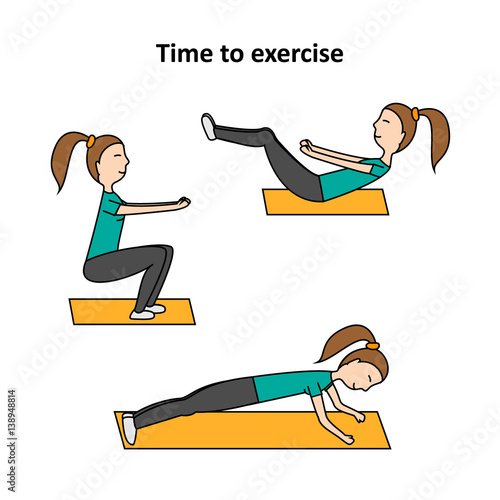 It's time to lose weight and exercise. The path to success.