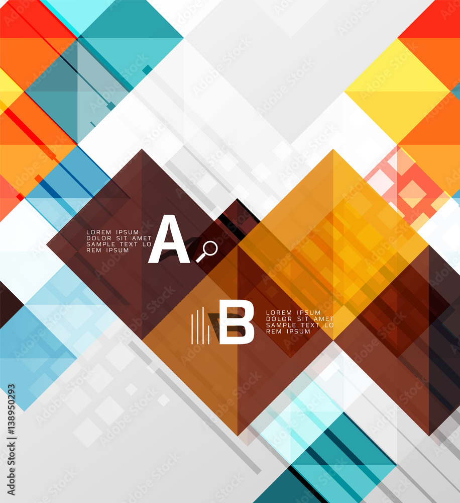 Modern square abstract background Modern square abstract background