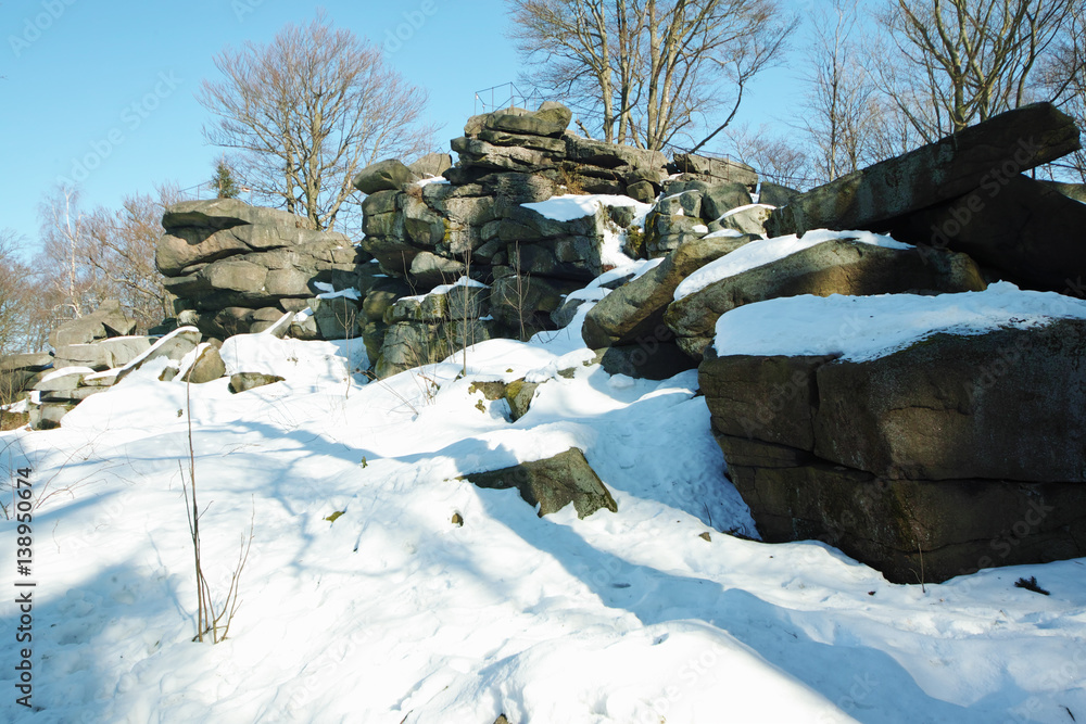 Fototapeta premium Hochstein in winter