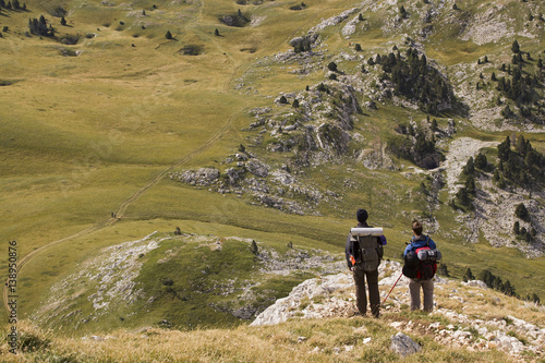 Enjoying the mountain view