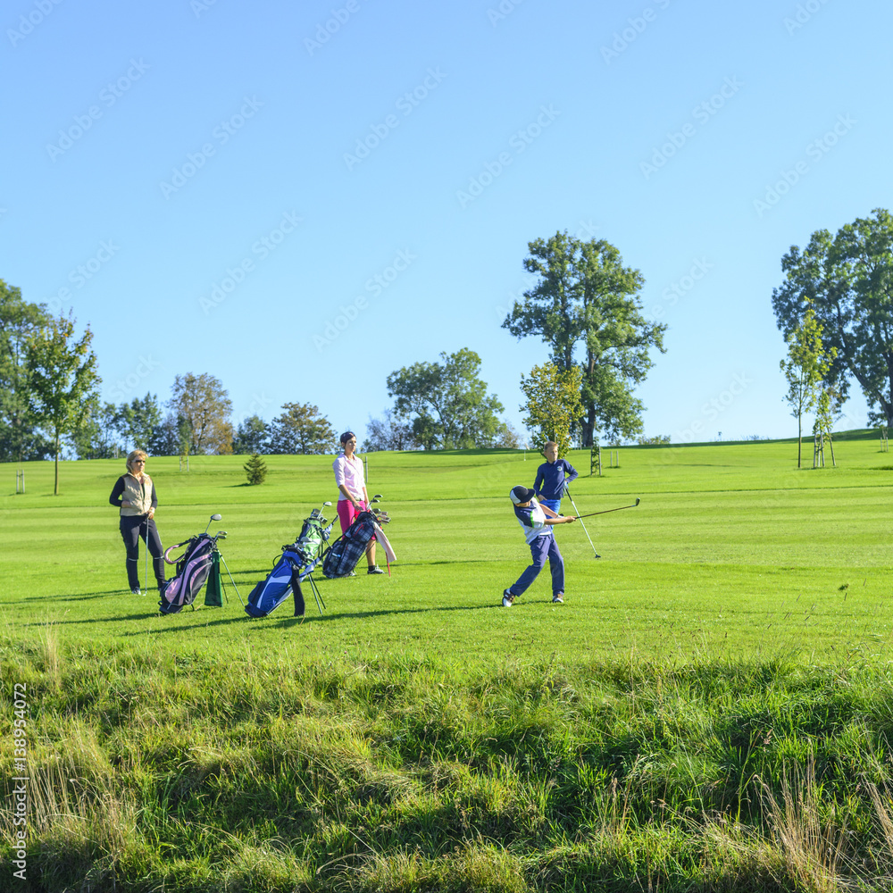 dynamisches Spiel auf dem Fairway