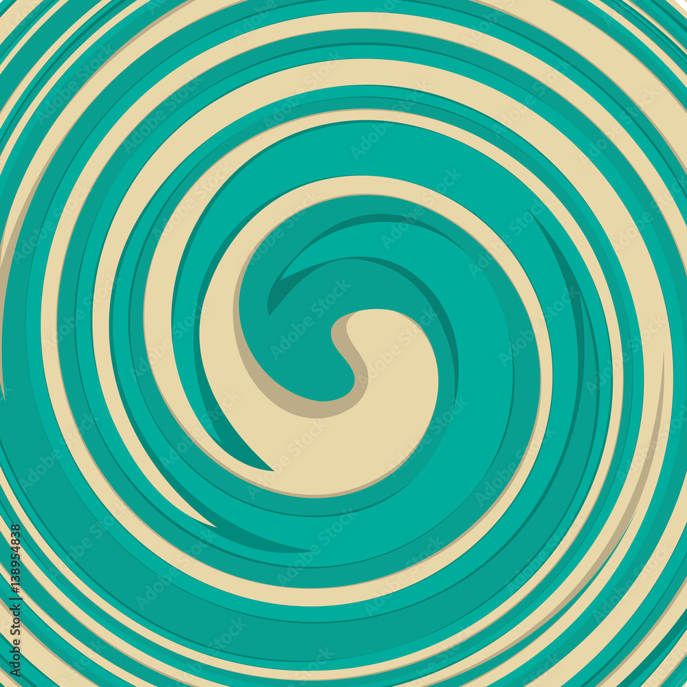 Abstract cartoon spiral colorful background. Striped, swirled, twirled  shape in 2 colors. Vector illustration in flat retro style. Stock Vector |  Adobe Stock
