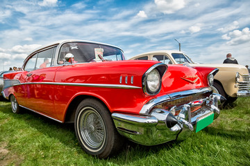Leinwandbilder Oldtimer Vintage Retro-Auto im Nostalgie-Stil  © slava2271