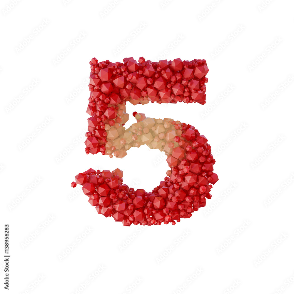Super realistic 3d rendering of alphabet with crystal Super realistic 3d rendering of alphabet with crystal