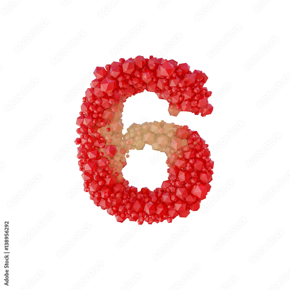 Super realistic 3d rendering of alphabet with crystal Super realistic 3d rendering of alphabet with crystal