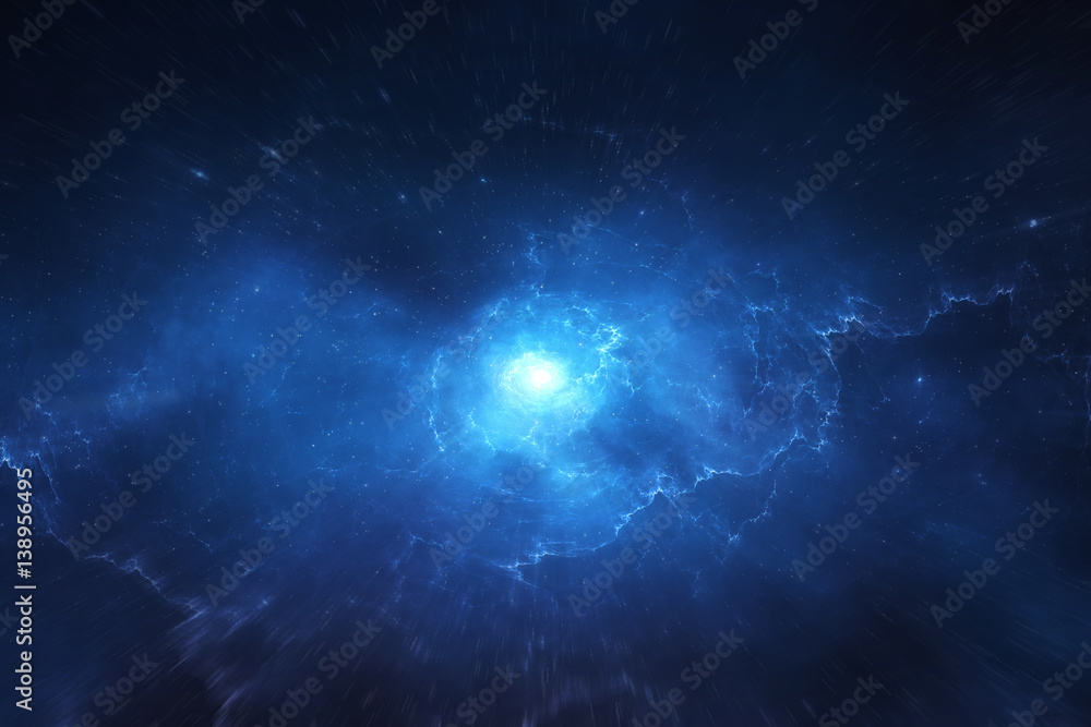 Obraz premium Eksplozja gwiazd w galaktyce nieznanego wszechświata