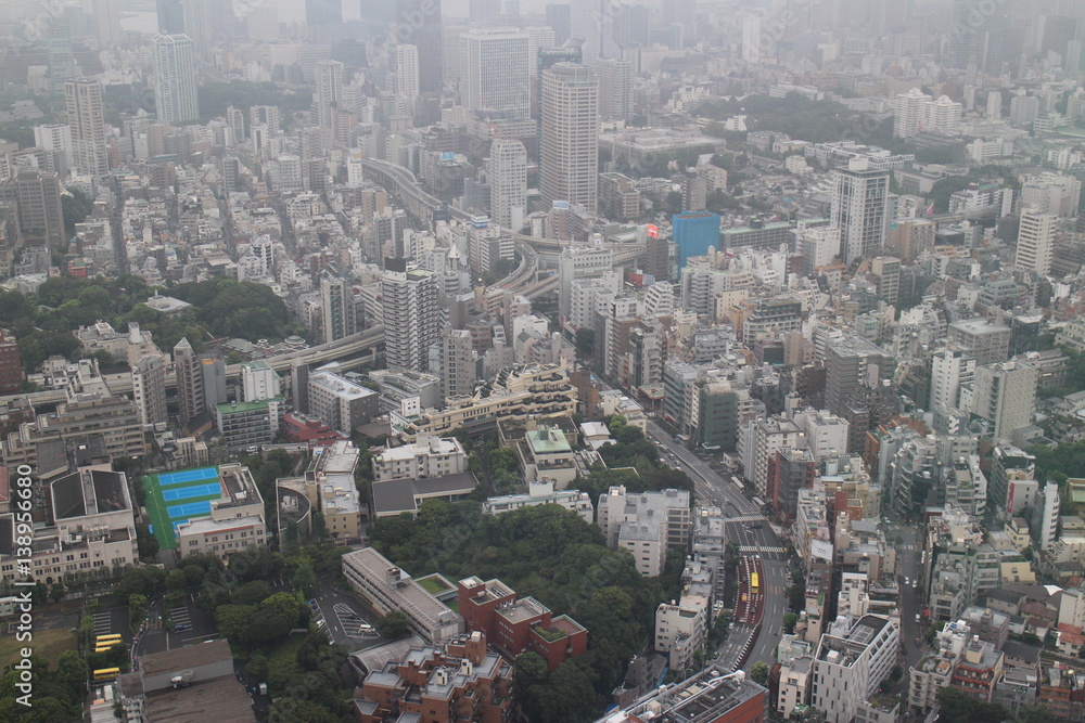 Fototapeta premium Cityscape over Tokyo