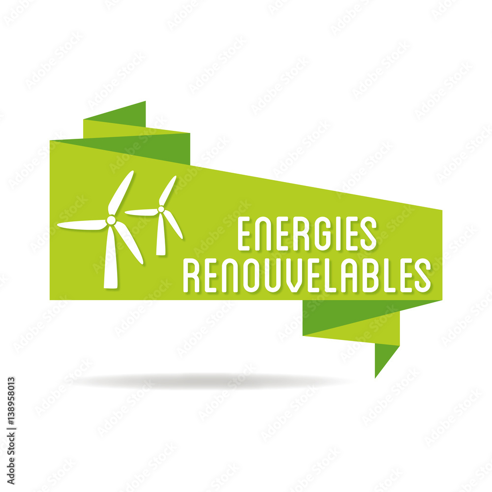 Obraz premium Logo énergies renouvelables.
