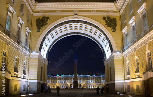 The Main Headqarters arch, St.Petersburg photo