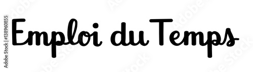 Icône vecteur EMPLOI DU TEMPS