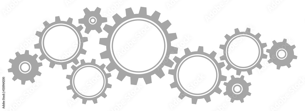 Gears Border Graphics Grey Gears Border Graphics Grey