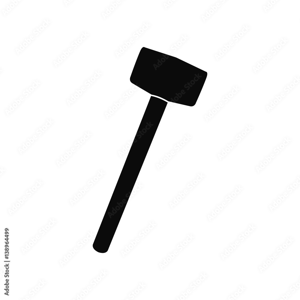 Construction hammer icon vector Construction hammer icon vector