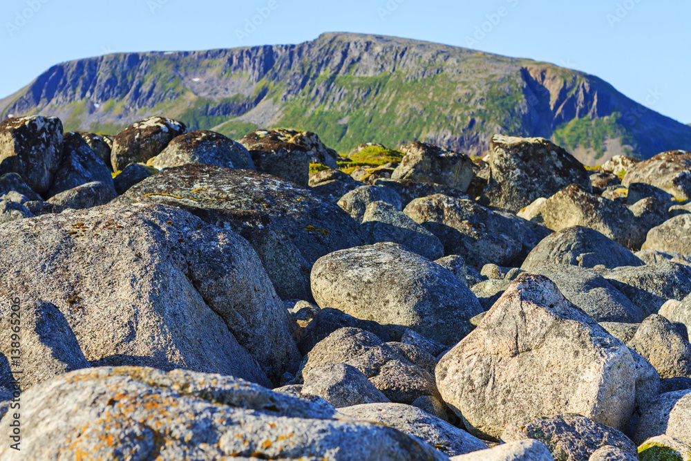 Obraz premium huge stones the foot of Mount
