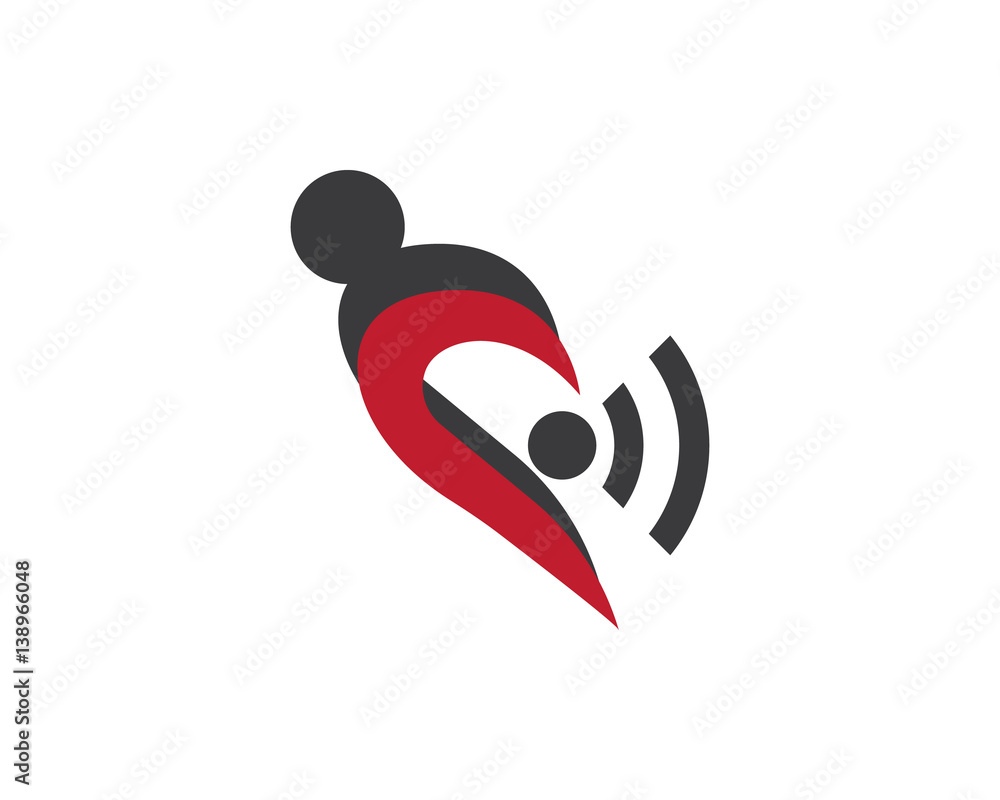 Hear Logo Stock Vector | Adobe Stock