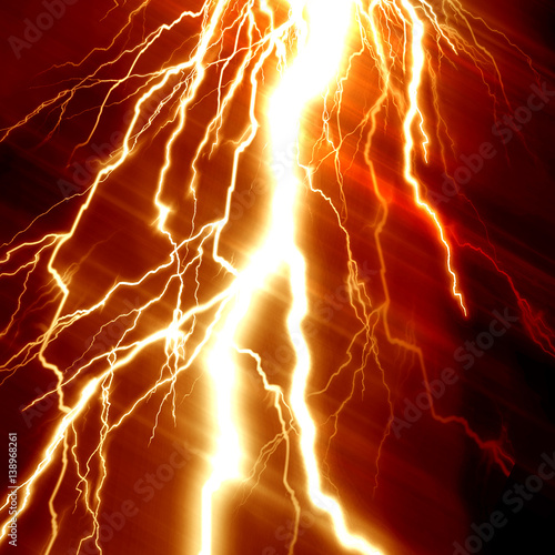 Lightning electricity spark