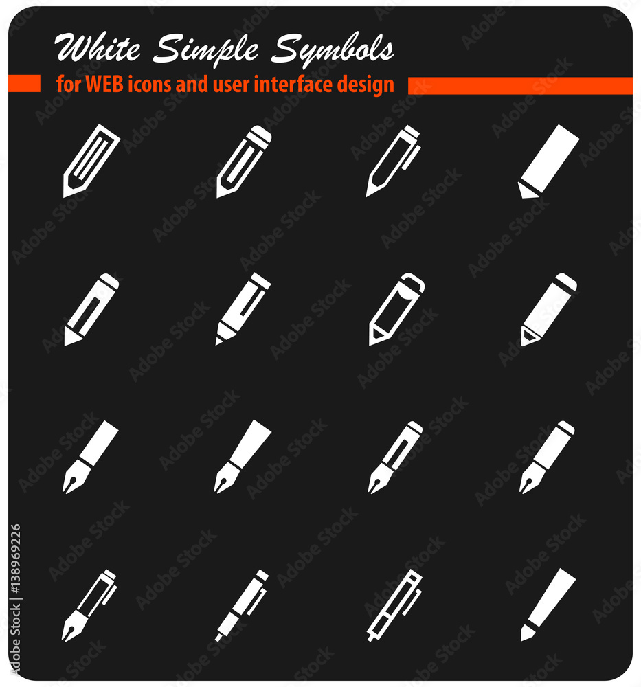 edit icon set edit icon set