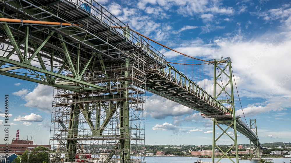 Fixing the bridge in Halifax harbor