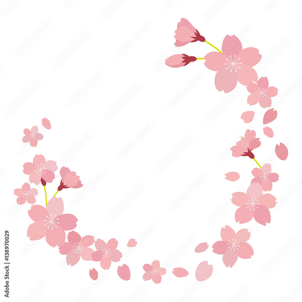 Fototapeta premium 桜 フレーム