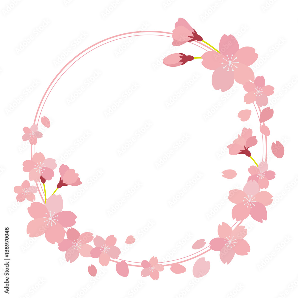 Obraz premium 桜 フレーム