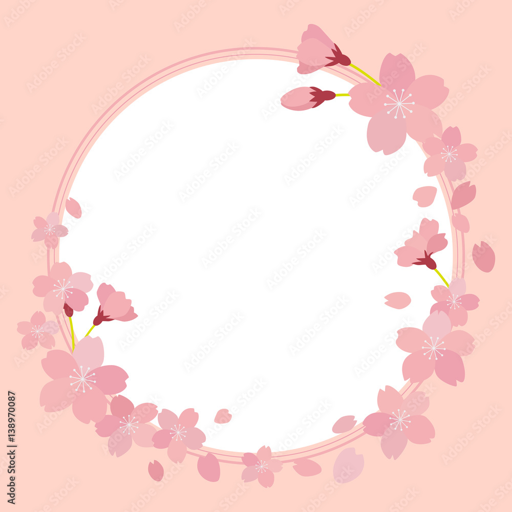 Obraz premium 桜 フレーム