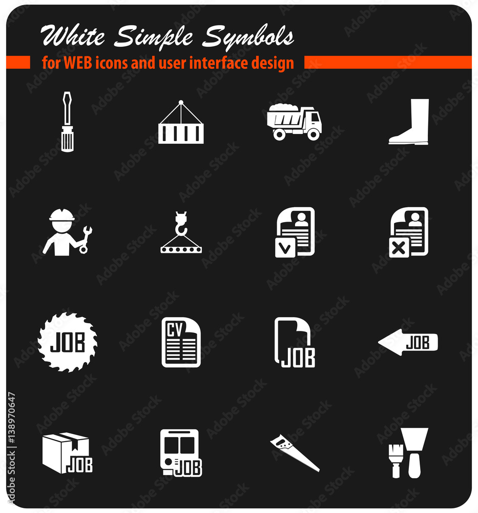 job search icon set job search icon set