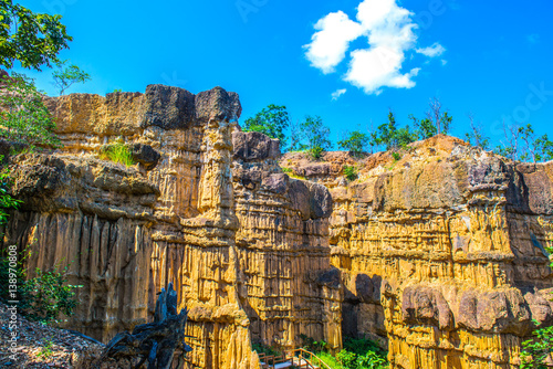 Pha Chau at Mae Wong national park in Thai photo