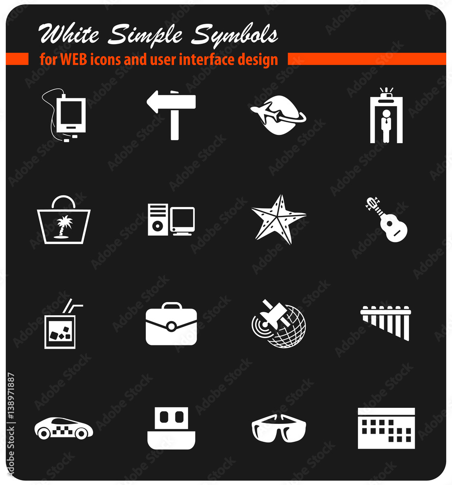 travel icon set travel icon set