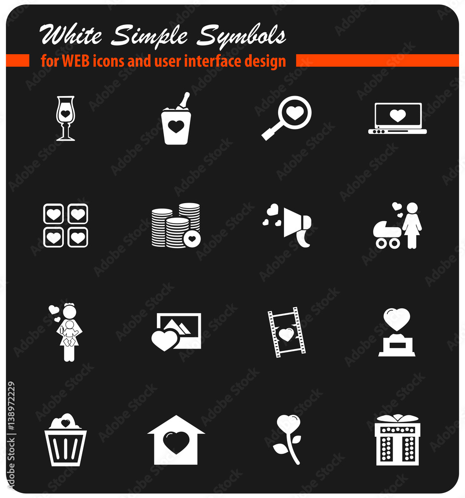 valentine day icon set valentine day icon set
