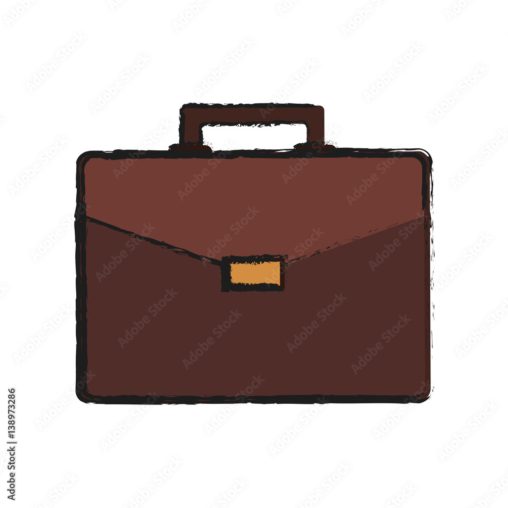business briefcase icon over white background. vector illustration business briefcase icon over white background. vector illustration