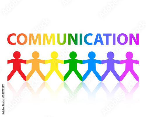 Communication Paper People Rainbow