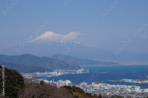 清水と富士山