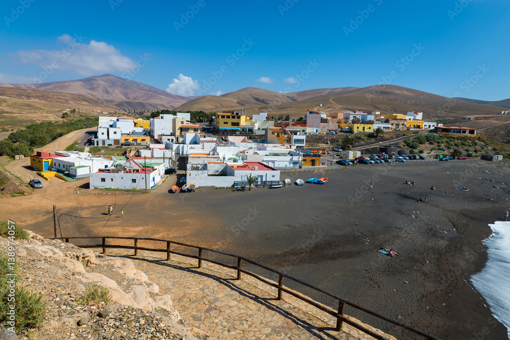 Small town on Fuerteventura Island