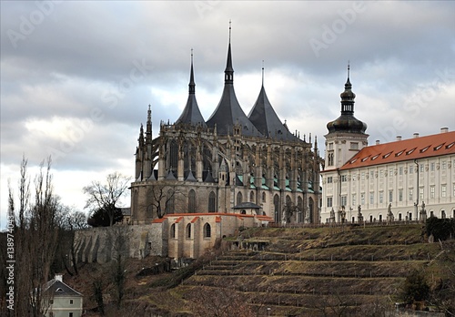 old cathedral, city Kutna Hora, Czech republic, Europe
