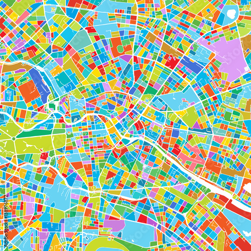 Berlin Colorful Vector Map
