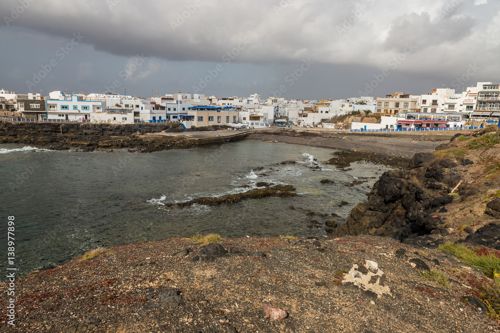 Small town on Fuerteventura Island
