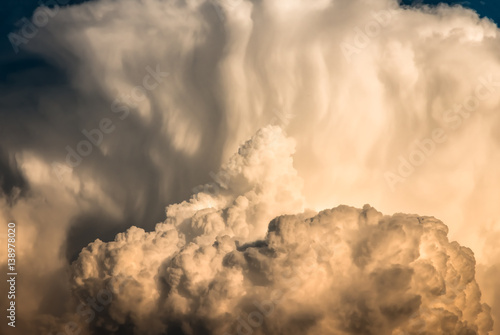 large clouds before a storm, natural background