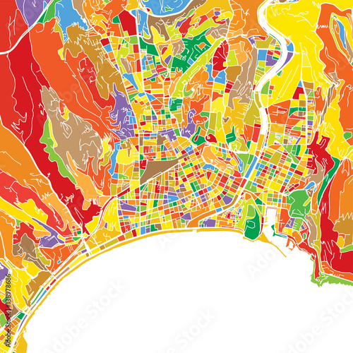 Nice Colorful Vector Map