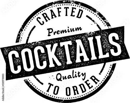 Vintage Cocktails Bar Sign
